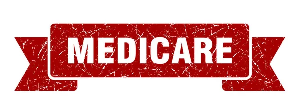 Cinta Medicare Signo Banda Grunge Medicare Banner Medicare — Archivo Imágenes Vectoriales