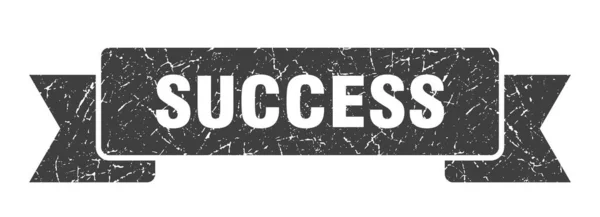 Success Ribbon Success Grunge Band Sign Success Banner — Stock Vector