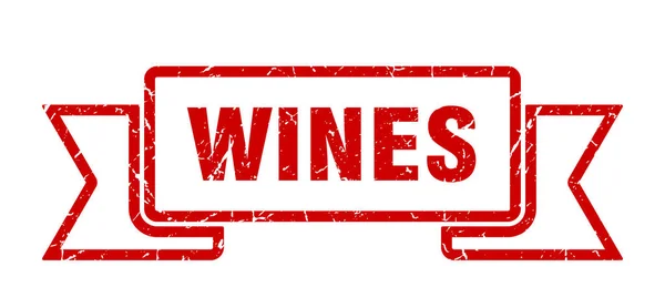 Вино Ленты Вина Гранж Группы Знак Винный Баннер — стоковый вектор