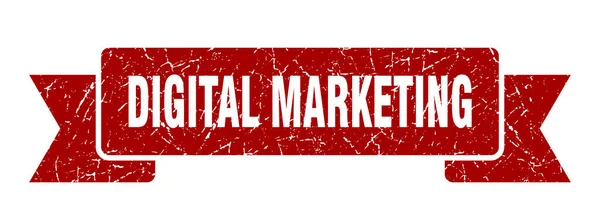 Digitales Marketingband Digital Marketing Grunge Band Sign Banner Für Digitales — Stockvektor