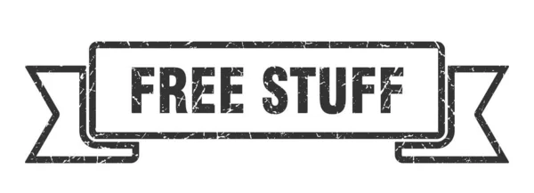 Free Stuff Ribbon Free Stuff Grunge Band Sign Free Stuff — Stock Vector