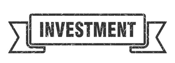Investitionsband Investment Grunge Band Zeichen Banner Für Investitionen — Stockvektor