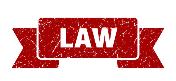 Gesetzesband Law Grunge Band Zeichen Gesetzesbanner — Stockvektor