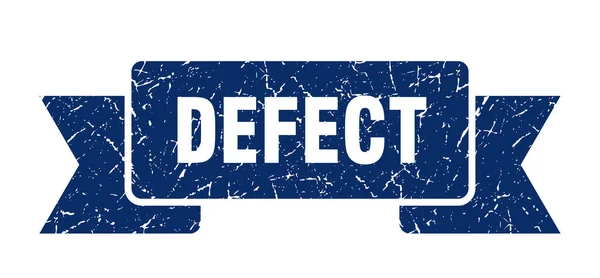 Defect Ribbon Defect Grunge Band Sign Defect Banner — Stock Vector