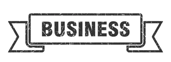 ビジネスリボン ビジネス グランジ バンドのサイン ビジネスバナー — ストックベクタ