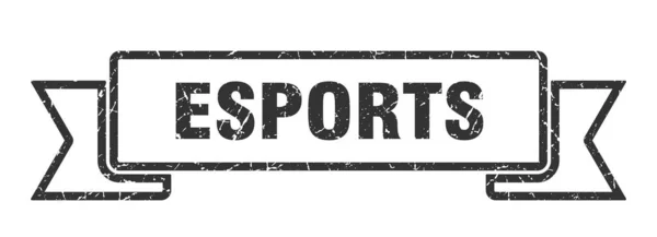 Cinta Esports Esports Signo Banda Grunge Banner Esports — Vector de stock
