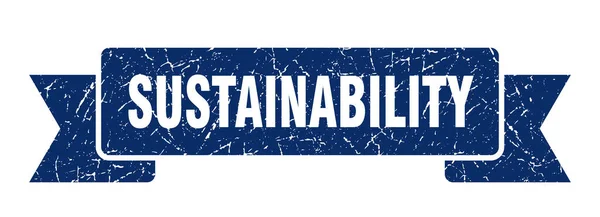 Nachhaltigkeitsband Nachhaltigkeit Grunge Band Zeichen Nachhaltigkeitsbanner — Stockvektor