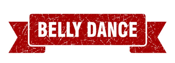 Ruban Danse Ventre Signe Groupe Grunge Danse Ventre Bannière Danse — Image vectorielle