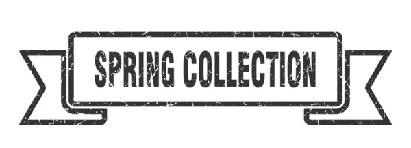 Fita Coleção Primavera Sinal Banda Grunge Coleção Primavera Banner Coleção — Vetor de Stock