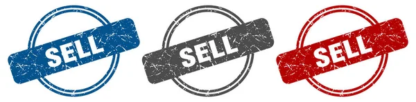 Vender Sello Vender Signo Vender Conjunto Etiquetas — Vector de stock