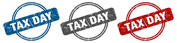 Steuerstempel Tageshinweis Tagesetikett Festgelegt — Stockvektor