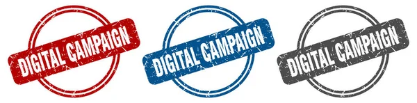 Digital Kampanjstämpel Digital Kampanjskylt Digital Kampanjmärkning — Stock vektor