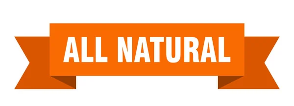 Naturalna Wstążka Wszystkie Naturalny Papier Baner Baner Znak — Wektor stockowy