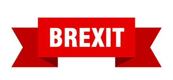 Brexit Band Brexit Papierband Banner Zeichen — Stockvektor