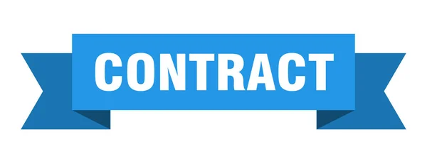 Fita Contratual Sinal Banner Banda Papel Contrato — Vetor de Stock