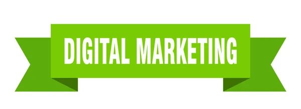 Digitales Marketingband Digitales Marketing Papierband Banner Zeichen — Stockvektor