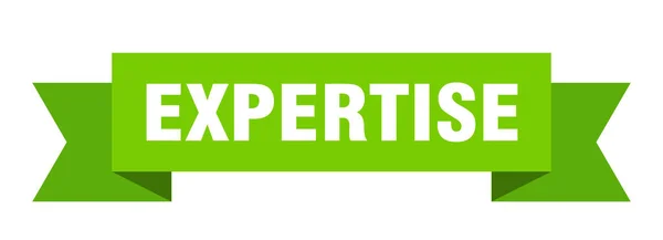 Expertenband Expertise Papierband Banner Zeichen — Stockvektor