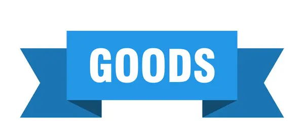 Goods Ribbon Goods Paper Band Banner Sign — Stock Vector