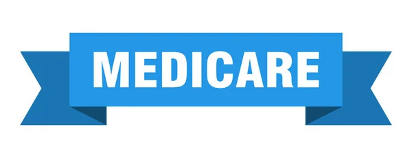 Cinta Medicare Cartel Pancarta Banda Papel Medicare — Archivo Imágenes Vectoriales