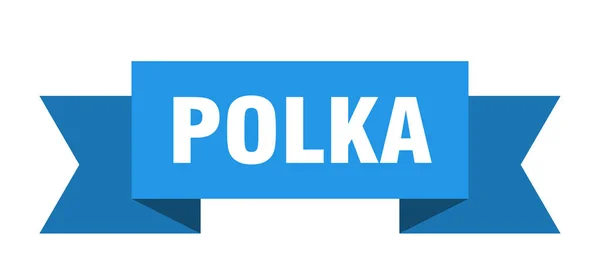 Polkaband Papper Banderoll Skylt — Stock vektor
