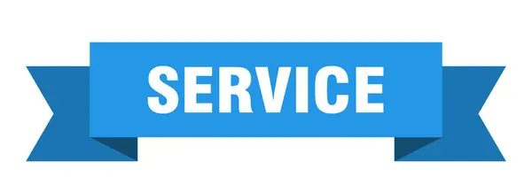 Nastro Servizio Servizio Cartello Banner Banda Carta — Vettoriale Stock