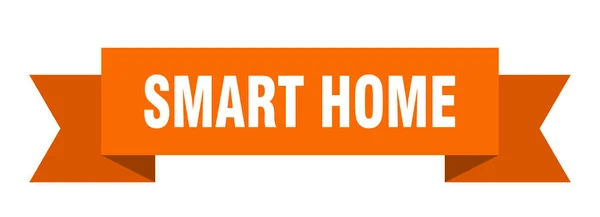 Smart Home Bändchen Smart Home Papierband Banner Zeichen — Stockvektor