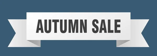 Autumn Sale Ribbon Autumn Sale Paper Band Banner Sign — Stock Vector