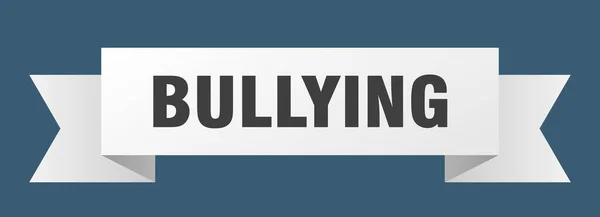 Κορδέλα Εκφοβισμού Σύμβολο Bullying Banner — Διανυσματικό Αρχείο