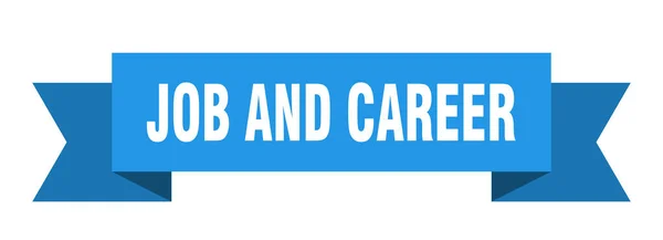 Job Career Ribbon Job Career Paper Band Banner Sign — Stock Vector