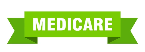 Fita Medicare Sinal Banner Banda Papel Medicare — Vetor de Stock