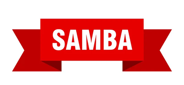 Cinta Samba Samba Banner Banda Papel Signo — Archivo Imágenes Vectoriales