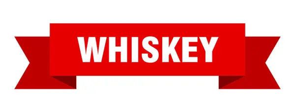 Ruban Whisky Bannière Bande Papier Whisky Signe — Image vectorielle