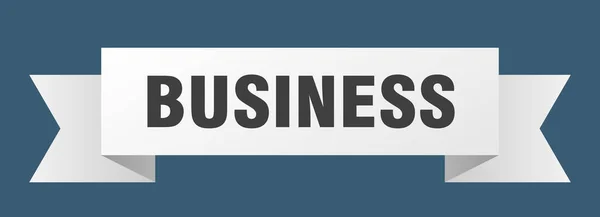 Επιχειρηματική Κορδέλα Σήμα Banner Ζώνης Επιχειρηματικού Χαρτιού — Διανυσματικό Αρχείο