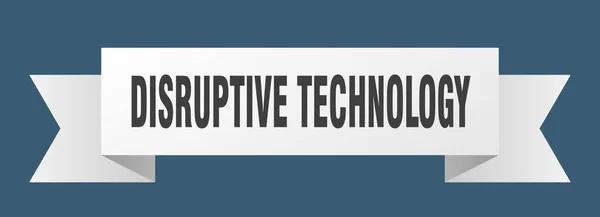 Disruptive Technology Ribbon Disruptive Technology Paper Band Banner Sign — Stock Vector