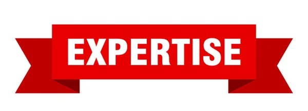 Expertband Expertis Papper Band Banderoll Tecken — Stock vektor