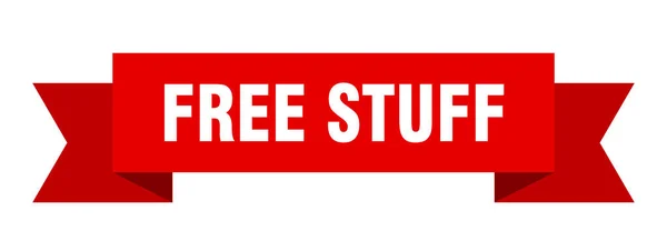 Лента Бесплатных Вещей Бесплатный Бумажный Баннер — стоковый вектор