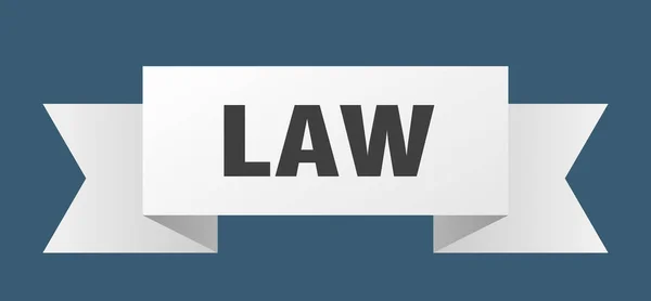Юридична Стрічка Знак Правничої Паперової Смуги — стоковий вектор