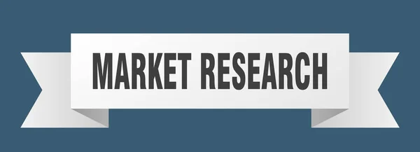Markedsundersøgelser Bånd Markedsundersøgelse Papir Band Banner Tegn – Stock-vektor