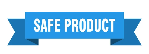 Güvenli Ürün Kurdelesi Güvenli Ürün Kağıt Bant Pankartı Işareti — Stok Vektör