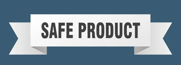 Veilig Productlint Veilig Product Papier Band Banner Teken — Stockvector
