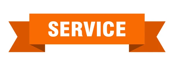 Serviceband Servicepapier Banner Zeichen — Stockvektor