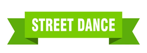 Pouliční Taneční Stuha Street Dance Paper Band Banner Sign — Stockový vektor