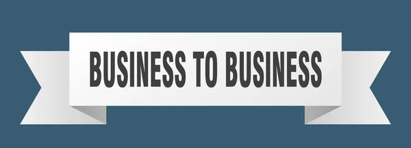 Ruban Business Business Enseigne Bannière Bande Papier Affaires Affaires — Image vectorielle