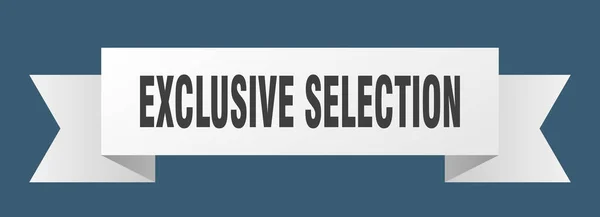 Exclusief Selectielint Exclusieve Selectie Banner Banner Banner Teken — Stockvector