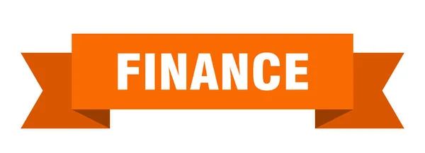 金融带 财务纸带横幅标志 — 图库矢量图片