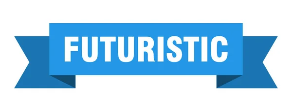 未来的丝带 未来派纸带横幅标志 — 图库矢量图片