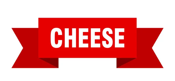 Sýrová Stuha Banner Sýrového Papíru — Stockový vektor
