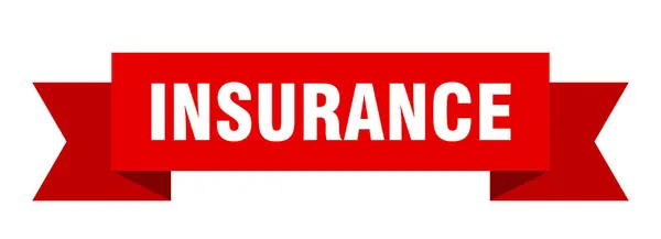 Versicherungsband Versicherungspapier Banner Zeichen — Stockvektor