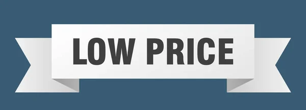 Низька Ціна Стрічки Знак Прапора Низької Ціни Паперової Смуги — стоковий вектор