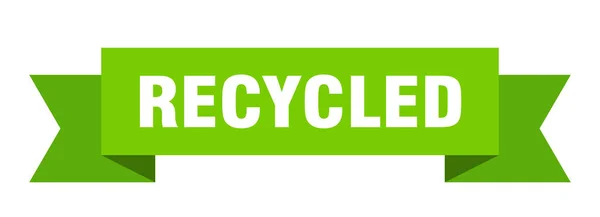 Recyclingband Werbebanner Aus Recyceltem Papier — Stockvektor
